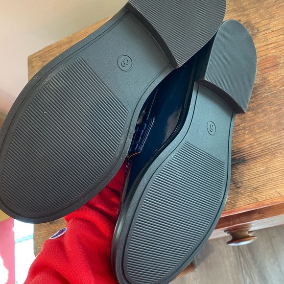 Free Assembly Navy Patent Studded Loafers - Picture 4 of 4